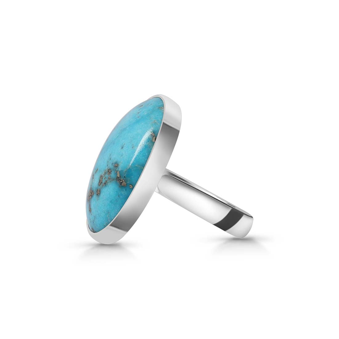 Turquoise Adjustable Ring-(TRQ-R-156.)